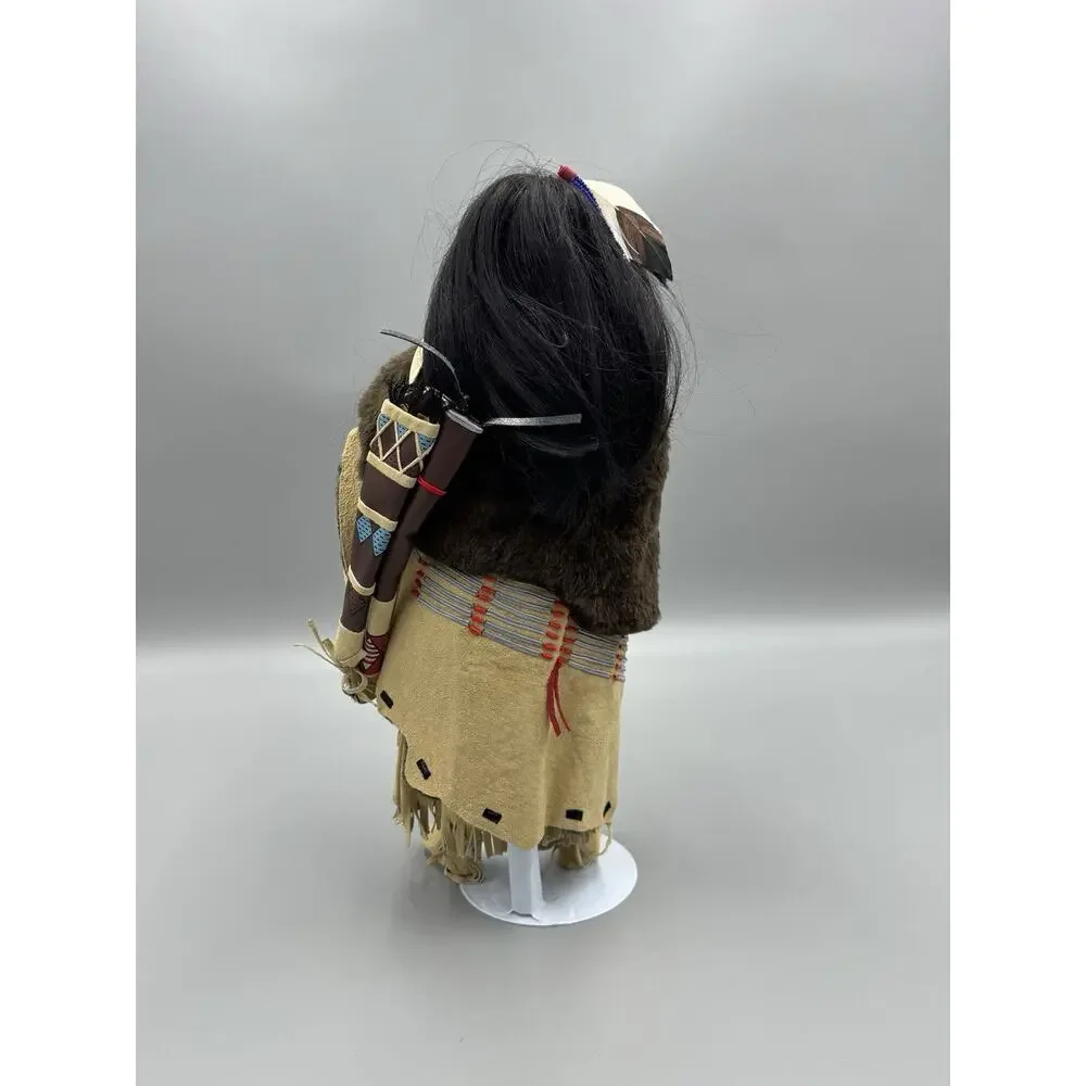 Vintage 1995 Pine Leaf Hamilton Collection Native American Doll 16”